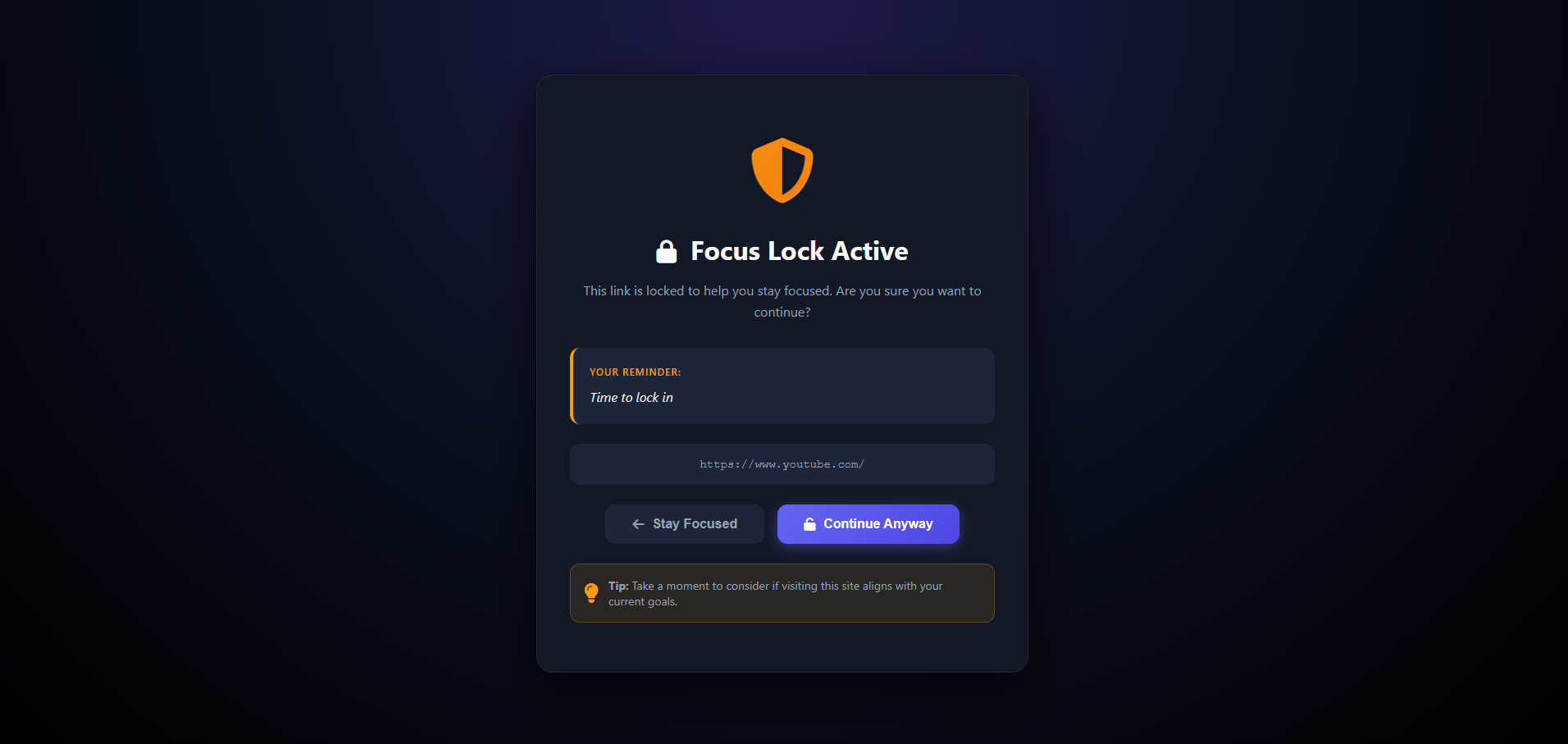 Focus Lock Feature